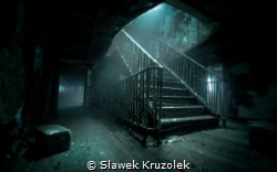 Stairs at MV Karwela in Gozo/Malta by Slawek Kruzolek 